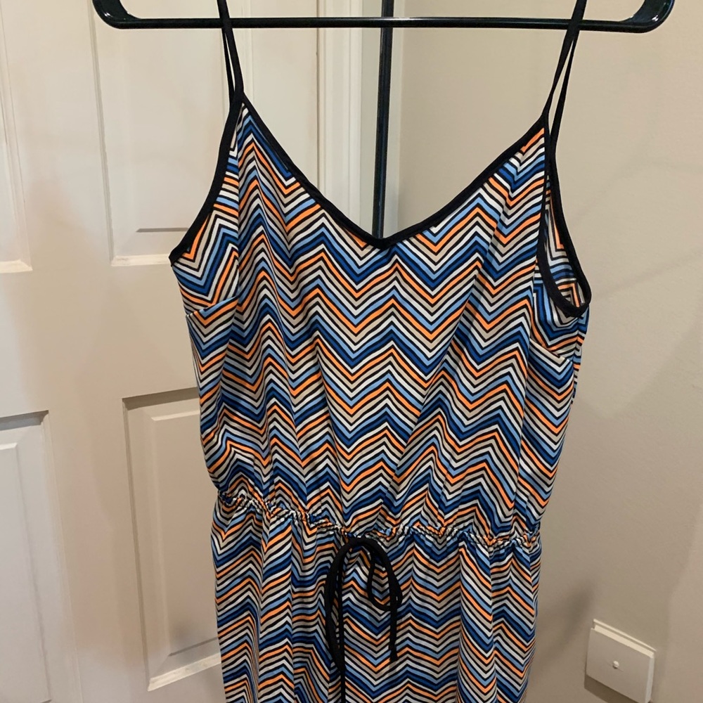 Multicolor romper with back cut out